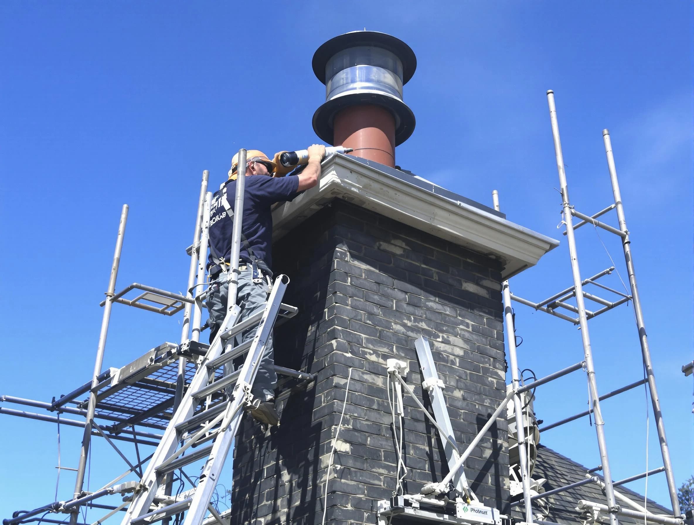 Sturdy chimney crown finished by Hackensack Chimney Sweep in Hackensack, NJ