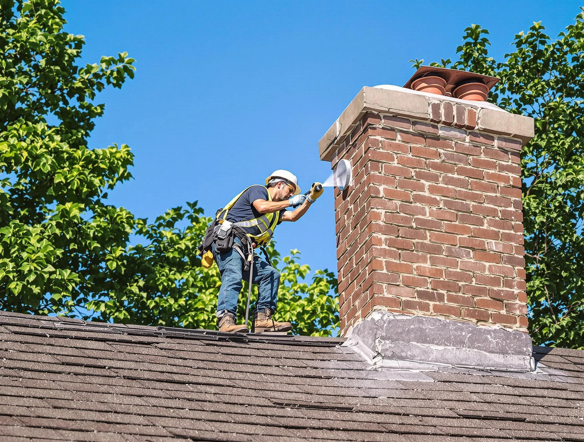 Hackensack Chimney Sweep performing an inspection with advanced tools in Hackensack, NJ