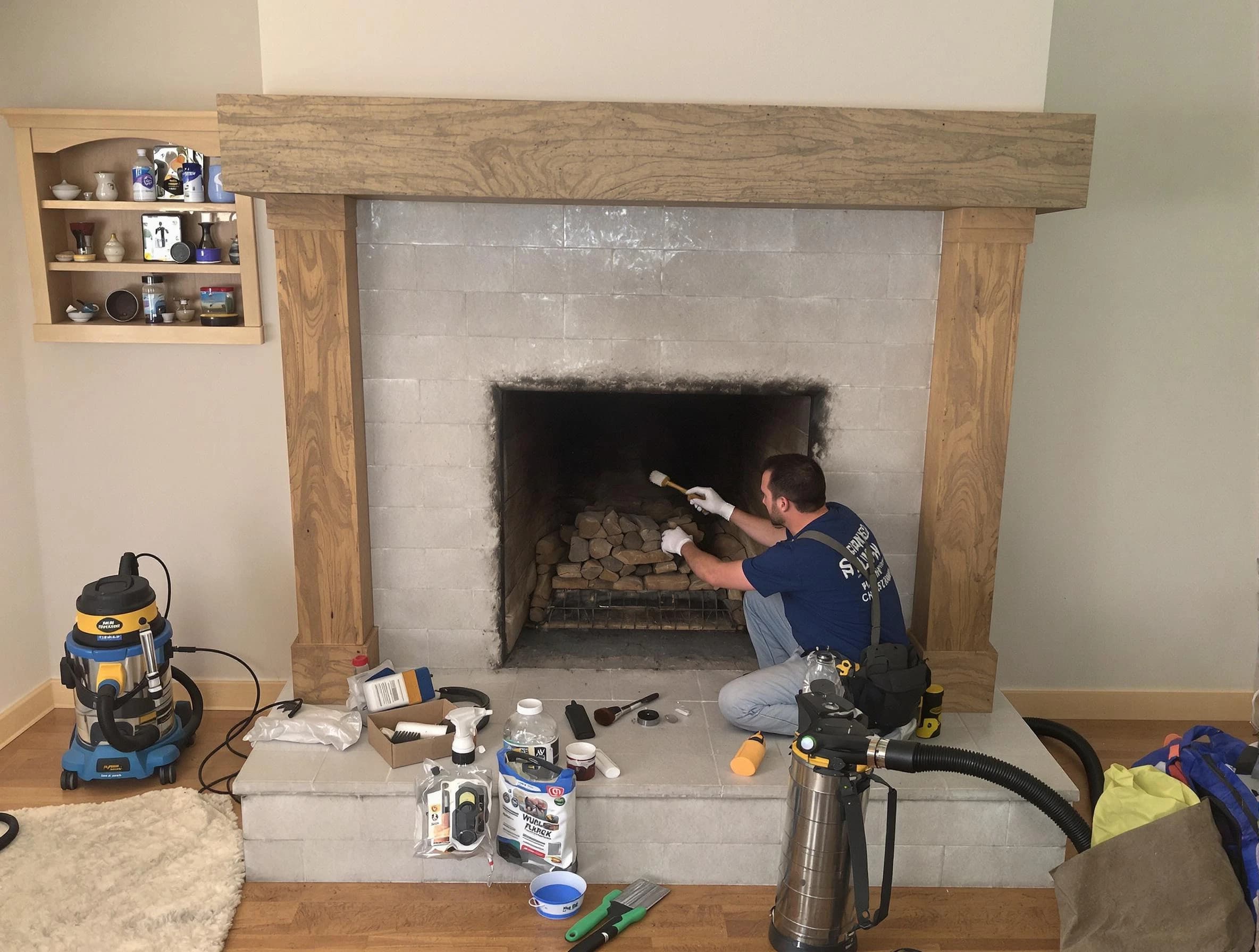 Detailed creosote removal process by Hackensack Chimney Sweep in Hackensack, NJ