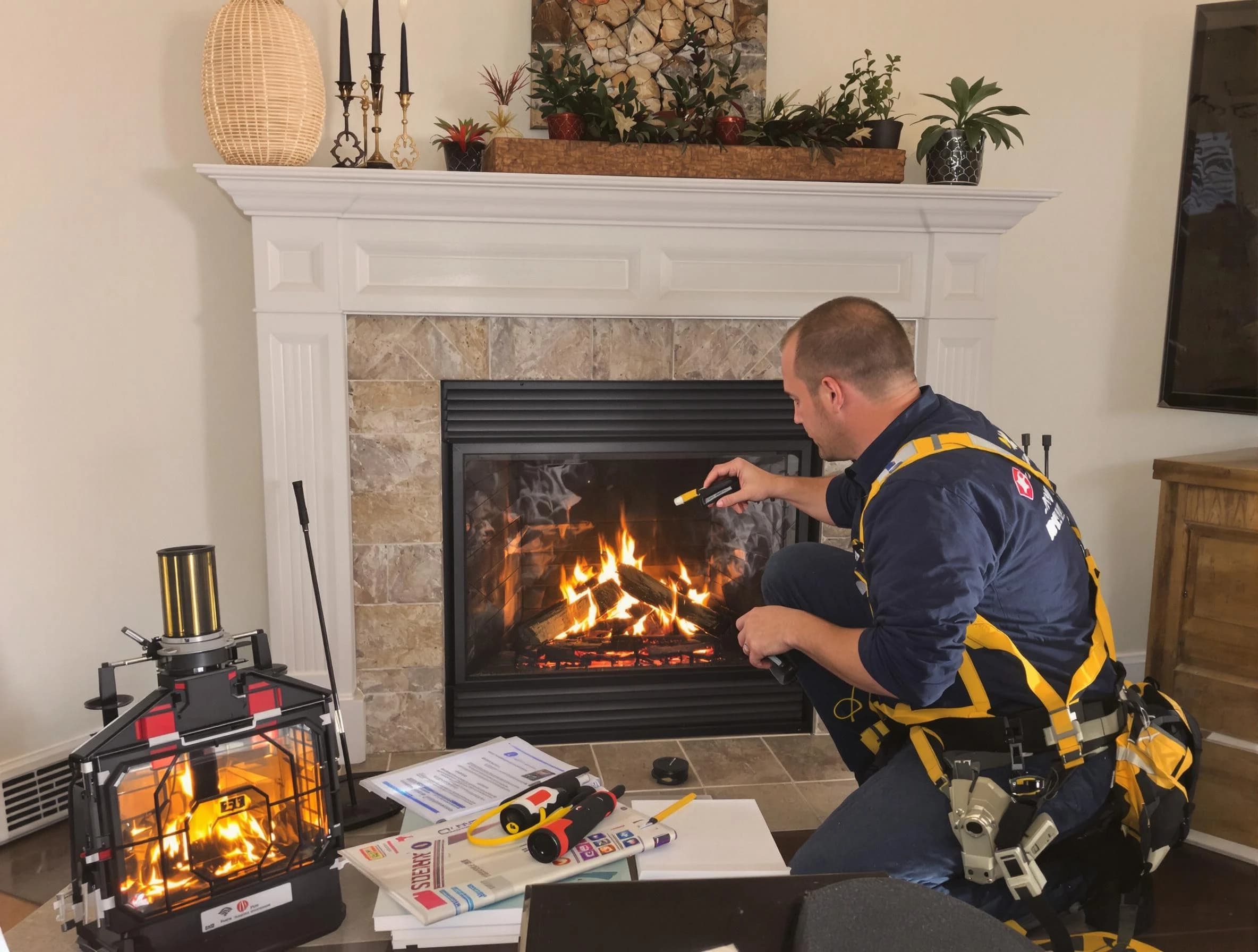 Safety-focused fireplace inspection by Hackensack Chimney Sweep in Hackensack, NJ