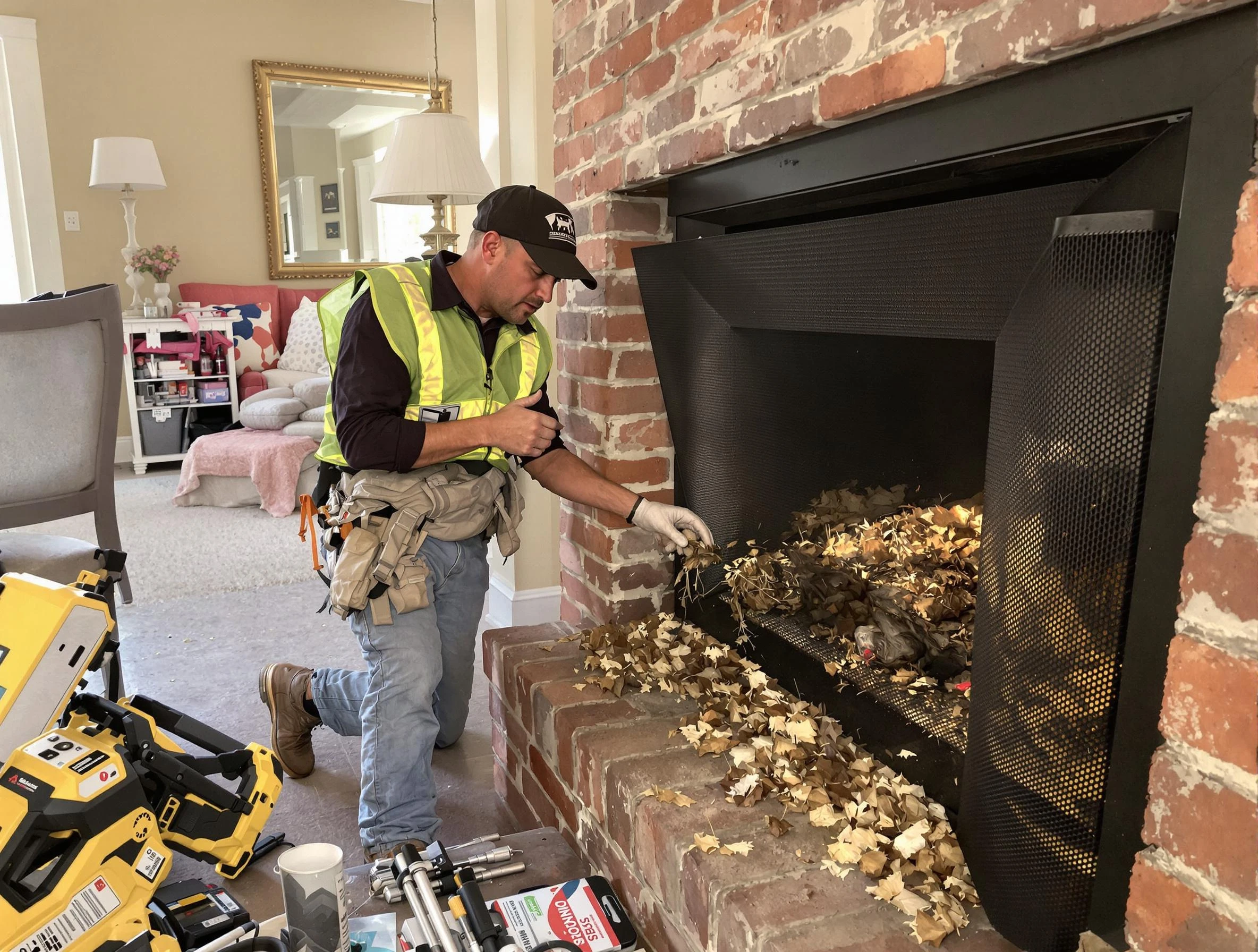 Safe screening installation by Hackensack Chimney Sweep in Hackensack, NJ