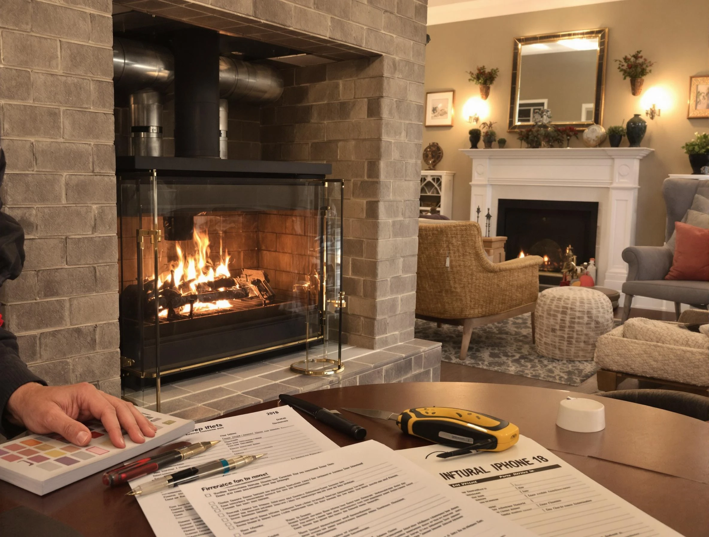 Hackensack Chimney Sweep verifying fireplace safety measures in Hackensack, NJ